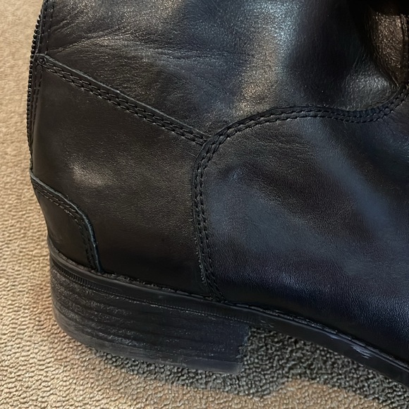 Sam Edelman Size 9.5 Penny Riding Boot Tall Black Leather Back Zipper (TD) - Picture 5 of 10